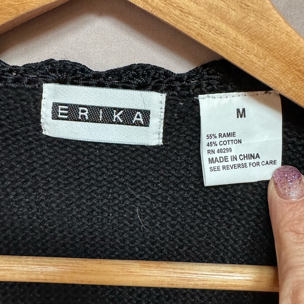 Erika Sweater Vest Embroidered Beaded Cottagecore Prairie Grannycore‎ Floral M - Picture 7 of 9